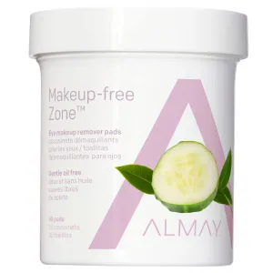 Almay Oil Free Gentle Eye Makeup Remover Pads, 80ct (2-Pack)