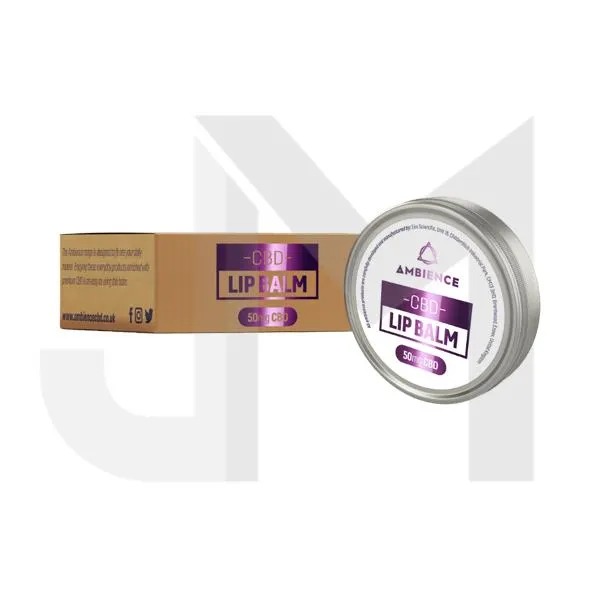 Ambience CBD Infused 50mg CBD Lip Balm 15g (Buy 1 Get 2 Free)