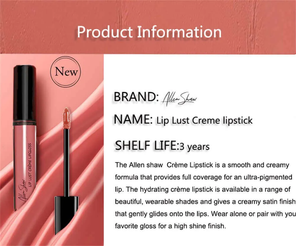 American liquid Lip Gloss Moisturizing Tubes - Allen Shaw