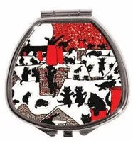Andrea Garland - Cats on a Snowy Tin Roof, Lip Balm Compact