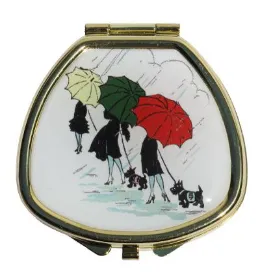 Andrea Garland - Parapluies and Scotties, Lip Balm Compact
