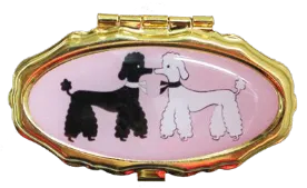 Andrea Garland - Poodles, Lip Balm Compact