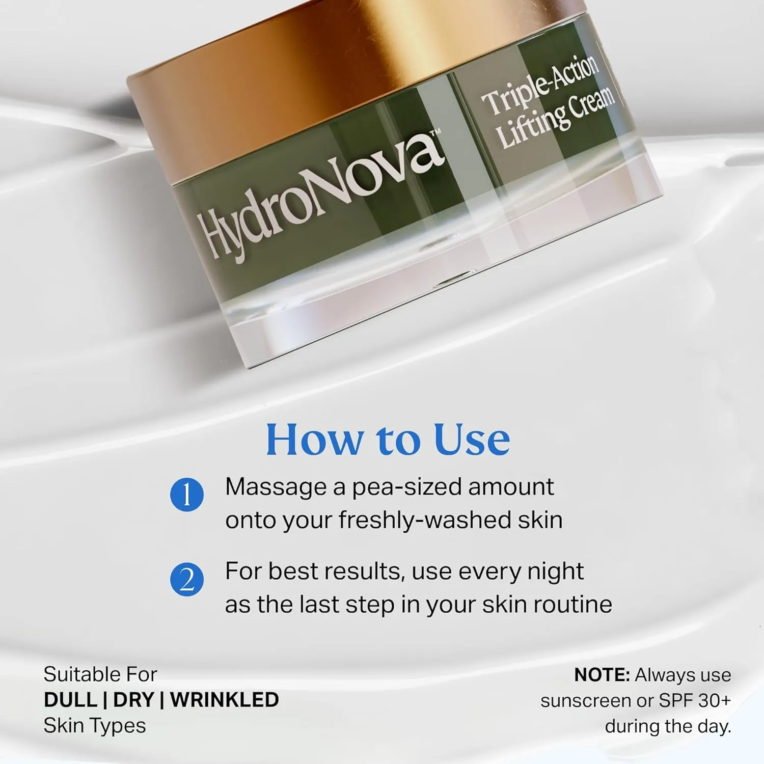 Anti-Aging Moisturizer Face Cream and Tighten and Lift Neck Cream - Facial Moisturizer for Women - Skin-Firming Wrinkle Formula with Retinol - PM Moisturizer for Face, Neck and Décolleté