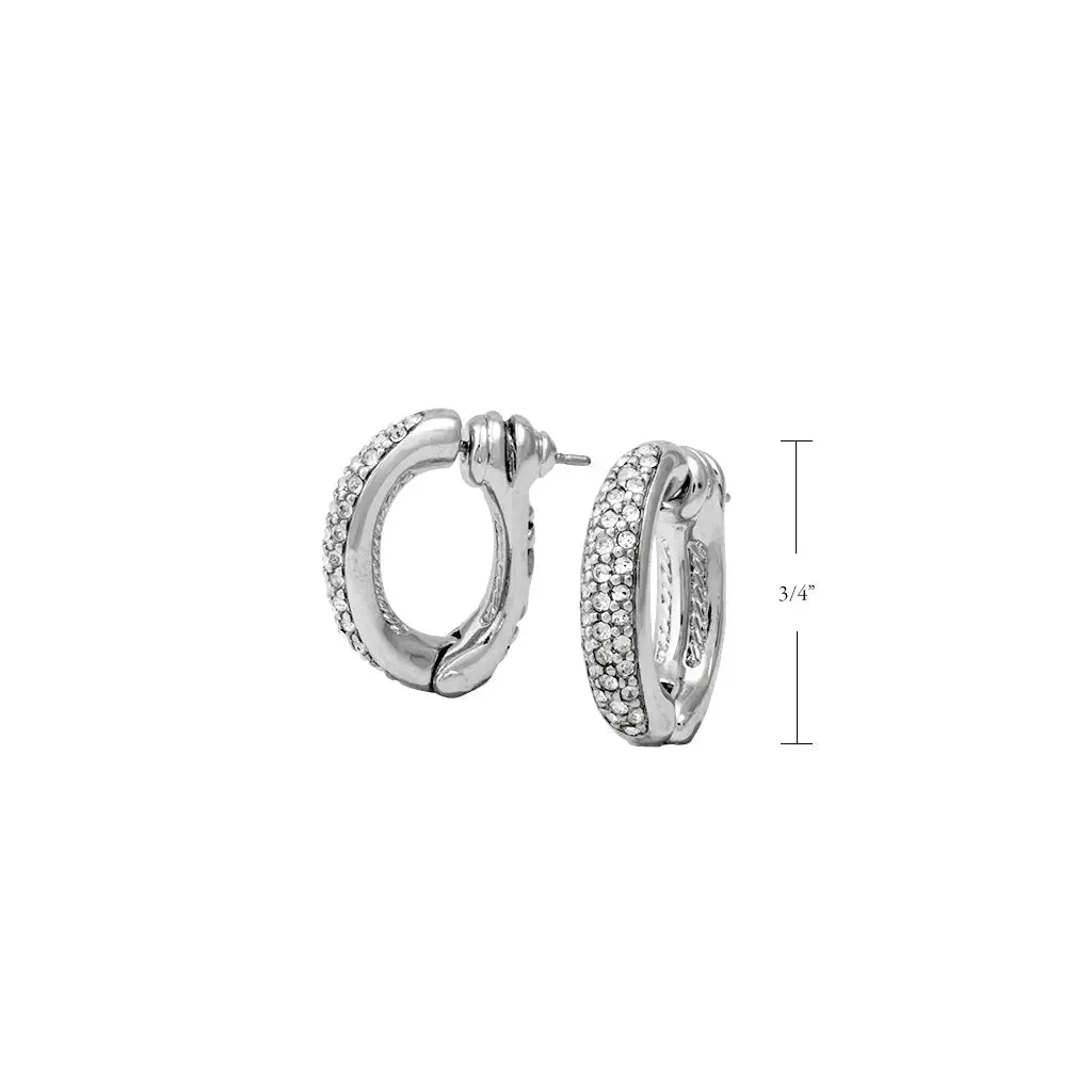 Antiqua Collection - Pavé Snuggy Earrings