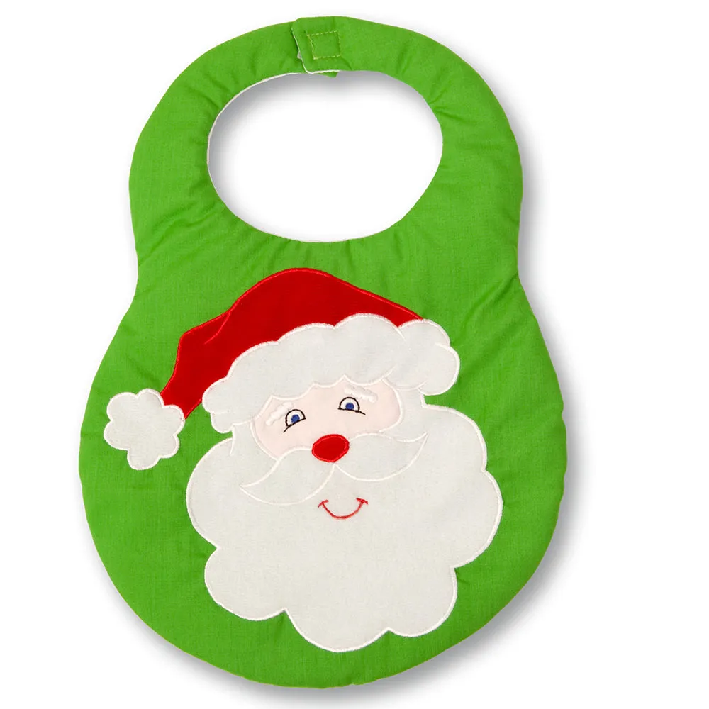 Apple Green Santa Bib