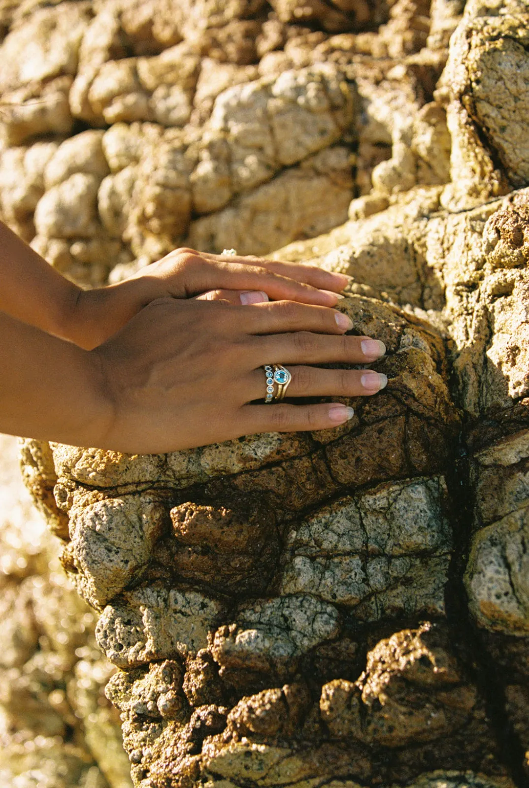 Aquamarine Eternity Band