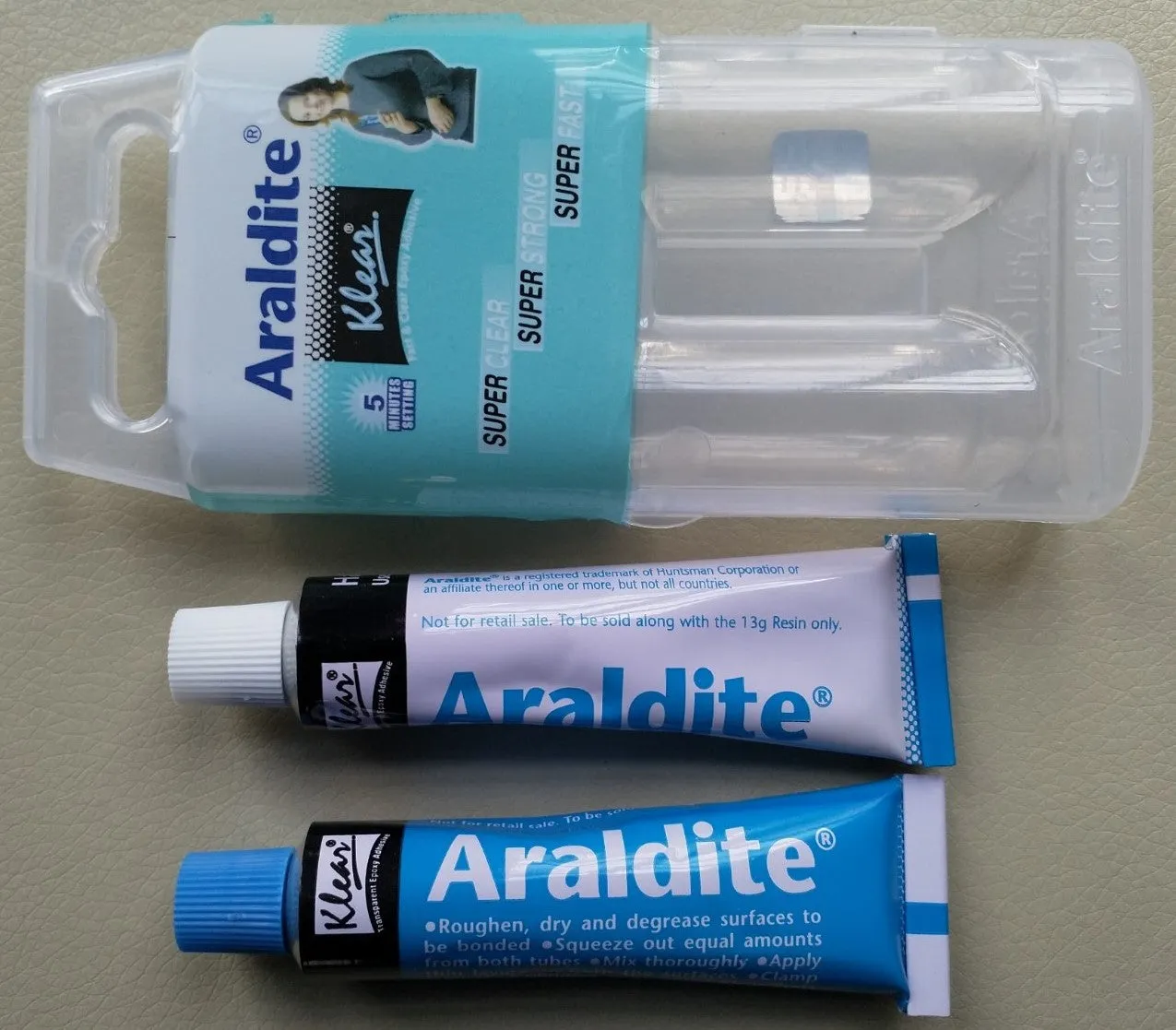 Araldite Rapid | Klear | Clear Epoxy Adhesive Glue | 26 gm (Resin 13 gm  Hardener 13 gm)