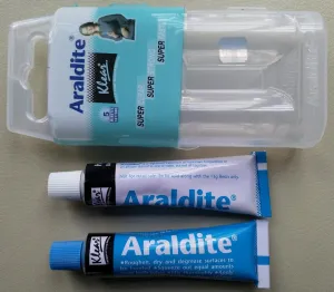 Araldite Rapid | Klear | Clear Epoxy Adhesive Glue | 26 gm (Resin 13 gm  Hardener 13 gm)