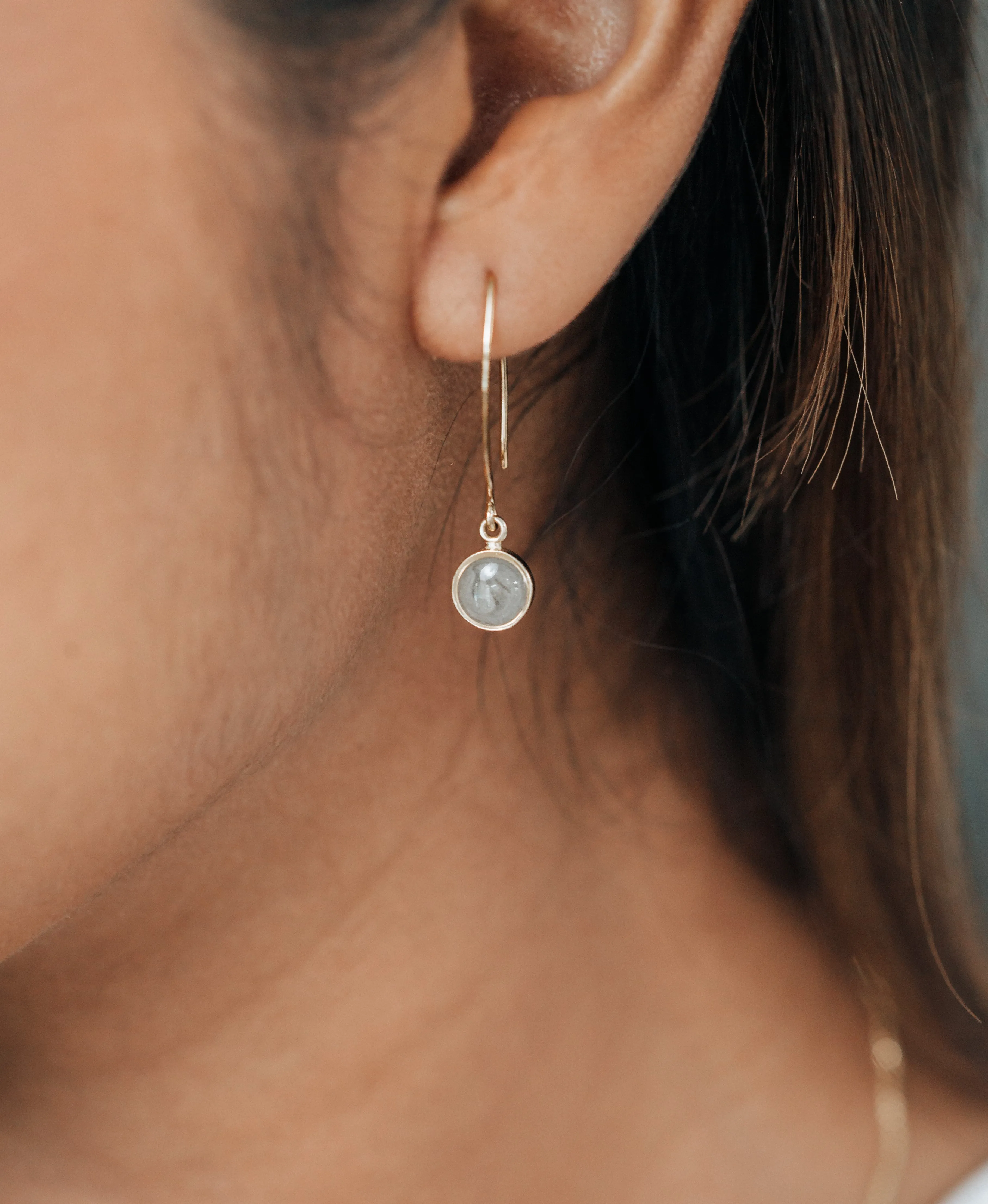 Arched Dome Cremation Earrings in Sterling Silver