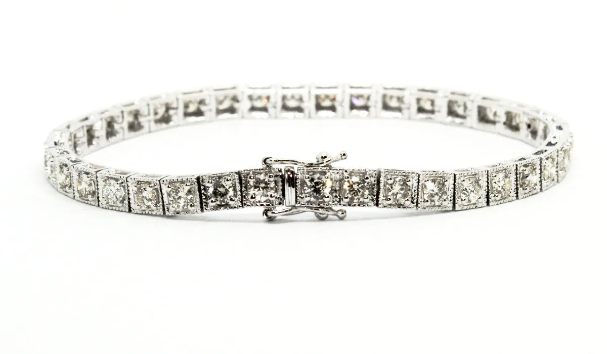 ART- DECO DIAMOND TENNIS BRACELET AD NO.1337