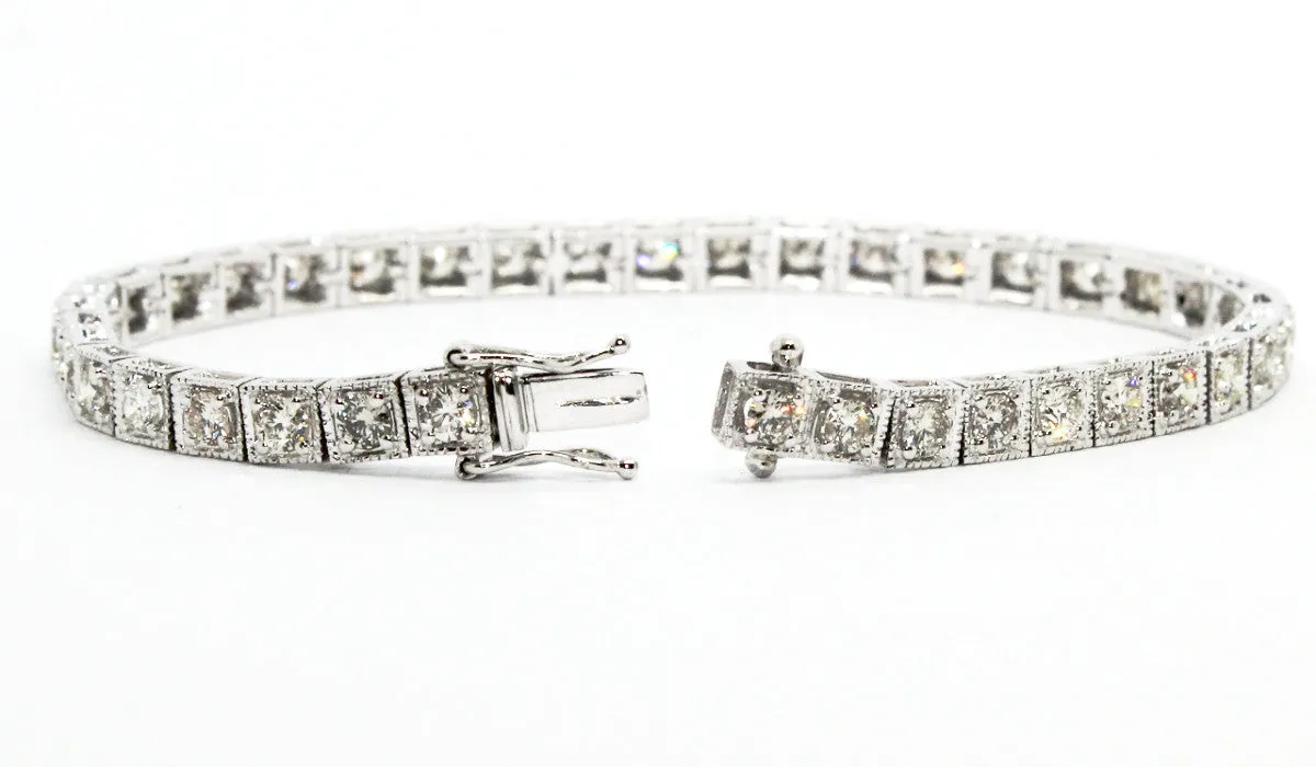 ART- DECO DIAMOND TENNIS BRACELET AD NO.1337