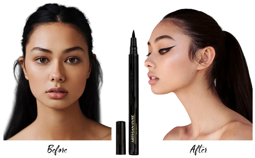 Artisan L'uxe Midnight Diva All Day Waterproof Liquid Eyeliner (Black - Midnight Diva)