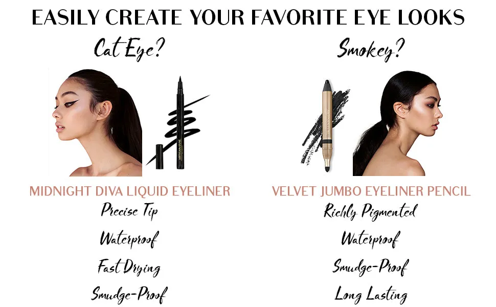 Artisan L'uxe Midnight Diva All Day Waterproof Liquid Eyeliner (Black - Midnight Diva)