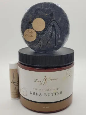 Artisan unrefined Shea butter 16 oz combo set