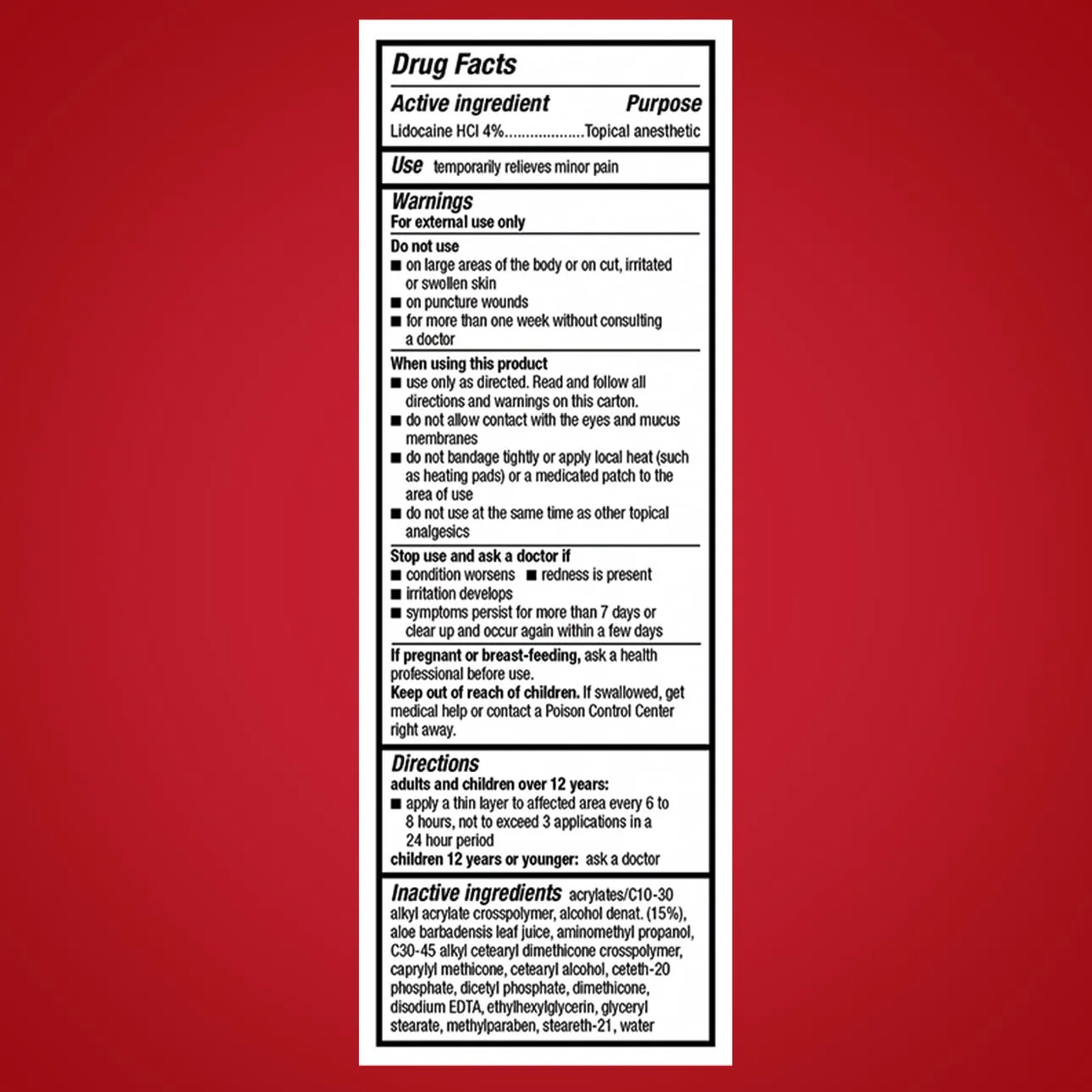 Aspercreme Pain Relief Cream with 4% Lidocaine Maximum Strength 4.3 Oz