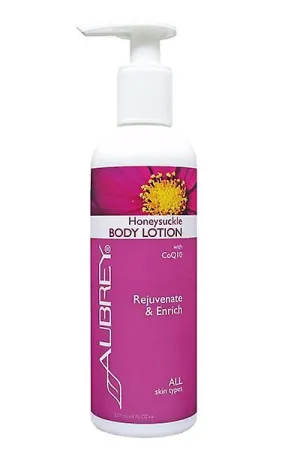Aubrey Organics, Honeysuckle And CoQ10 Hand And Body Lotion, 237ml
