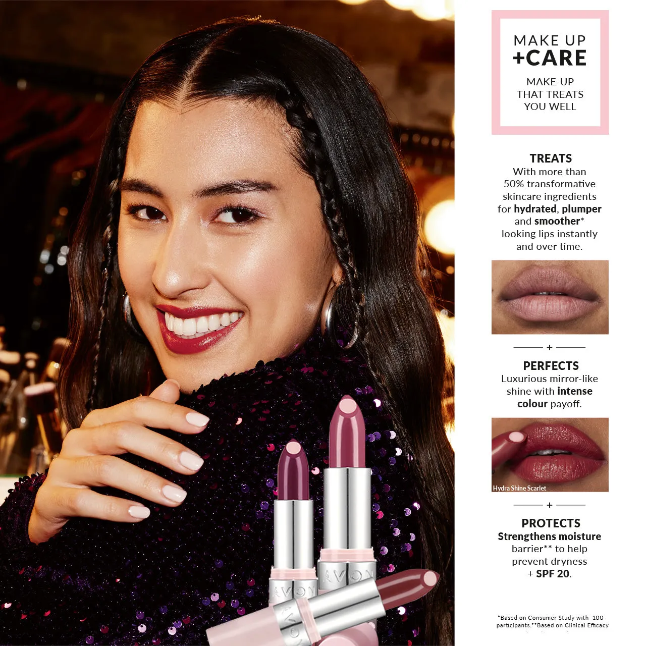 Avon Hydramatic Shine Lipstick 3.6g