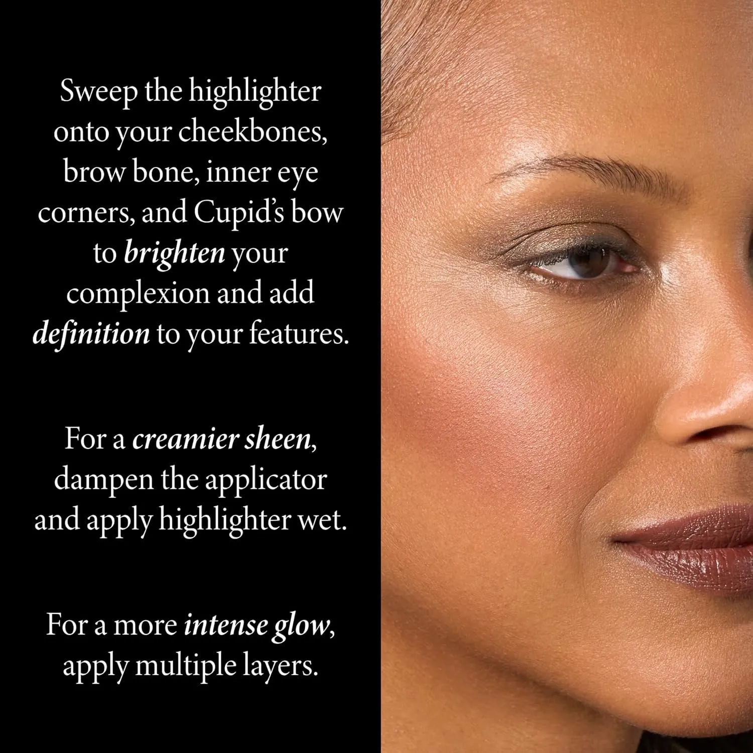 Baked Natural Glow Highlighter Radiance Enhancing Makeup, French Vanilla