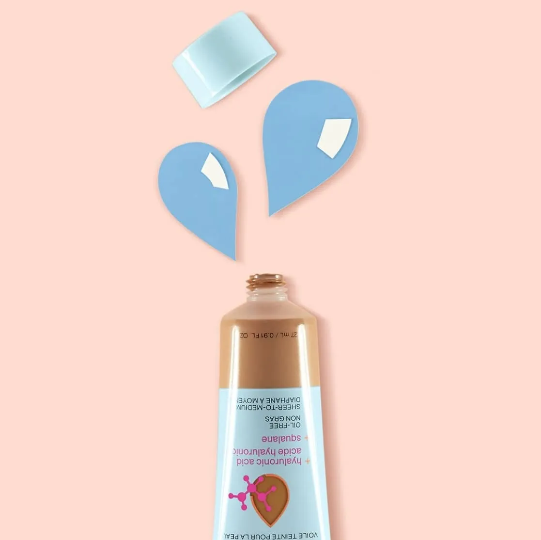 Bare Focus Tinted Hydrator Matte Finish, Light Medium, Oil-Free, Moisturizing Makeup | Hyaluronic Acid | Sheer to Medium Coverage