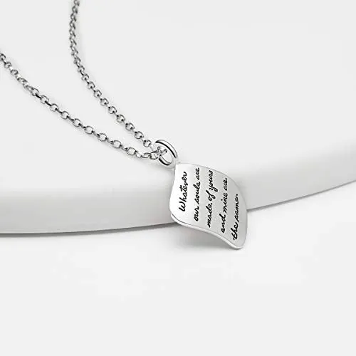 BB Becker Yours and Mine Sterling Silver Necklace - Girlfriend/Wife, Gift for Her, Our Souls Are The Same, Jewelry for Her, Birthday, Relationship, Romantic, Anniversary Gifts