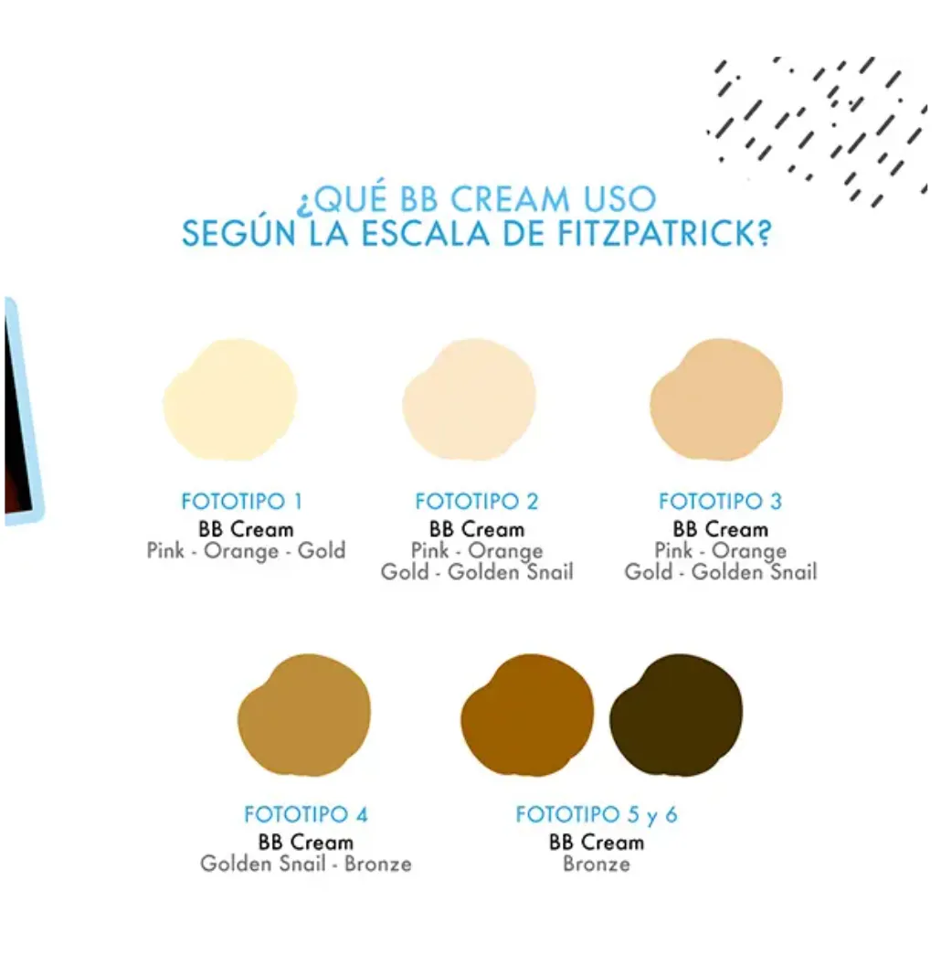 BB Cream Gold SPF 30 PA   / Crema todo en 1 hidrata y empareja tono piel envejecida