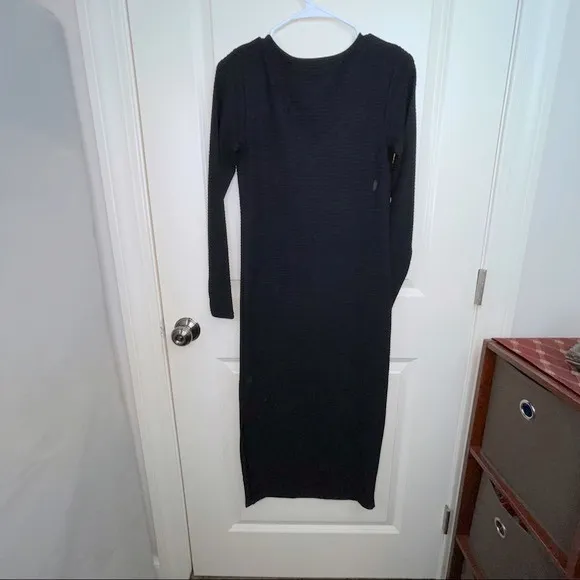 BB Dakota by Steve Madden Love Shrug Midi Dress Black S
