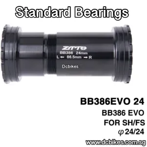 BB386 46mm 86.5mm Press Fit Bottom Brackets BB For Shimano 24mm Crank