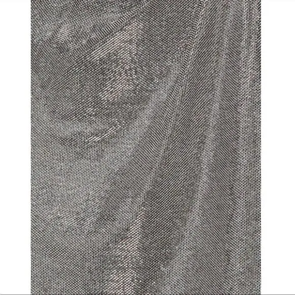 BB Dakota What’s Your Shine Twist Front Long Sleeve Mini Dress S in Gunmetal