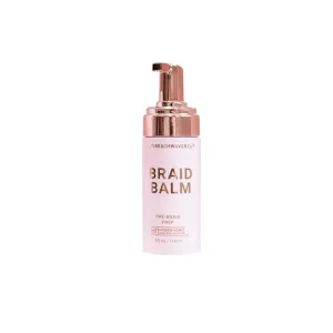 Beachwaver Braid Balm Pre-Braid Prep - Frizz-Taming Hair Primer Foam to Strengthen and Reduce Flyaways with Hix Vegan Bond Multiplers - Create Heatless Curls with Braids - for All Hair Types (4 Fl Oz)