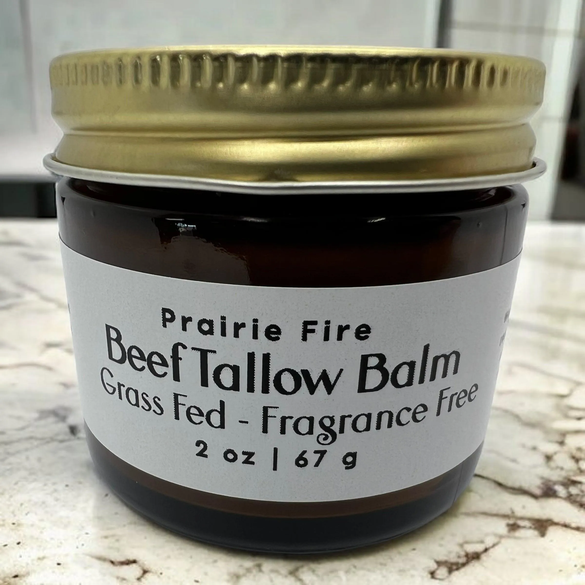 Beef Tallow Balm - 2 oz - Organic Grass Fed and Finished Tallow- Made in USA - Moisturizing Skin Care
