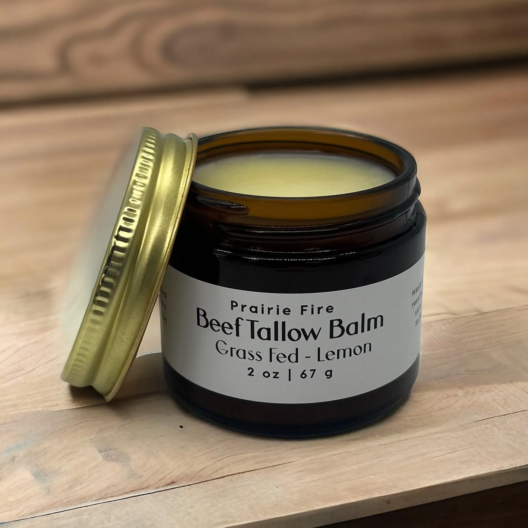 Beef Tallow Balm - 2 oz - Organic Grass Fed and Finished Tallow- Made in USA - Moisturizing Skin Care