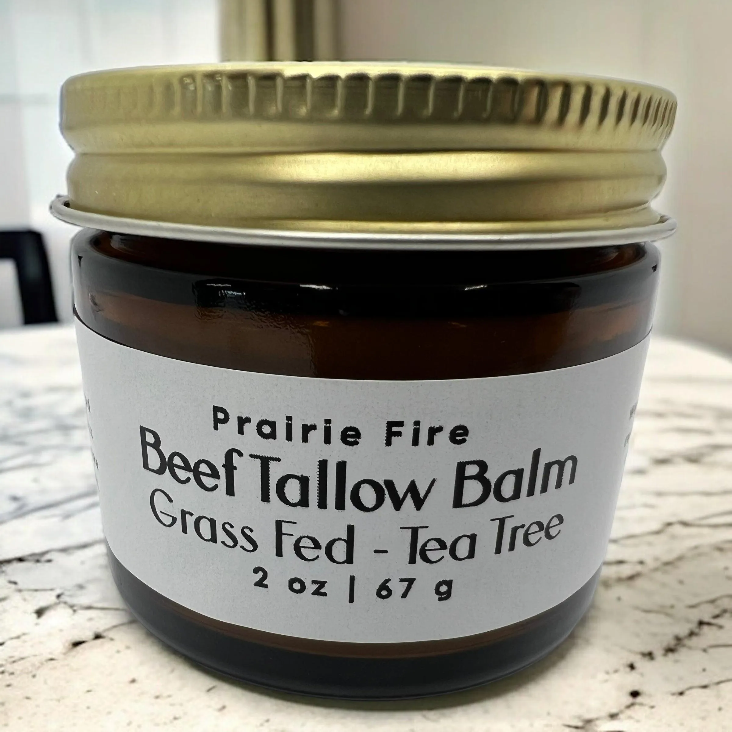 Beef Tallow Balm - 2 oz - Organic Grass Fed and Finished Tallow- Made in USA - Moisturizing Skin Care