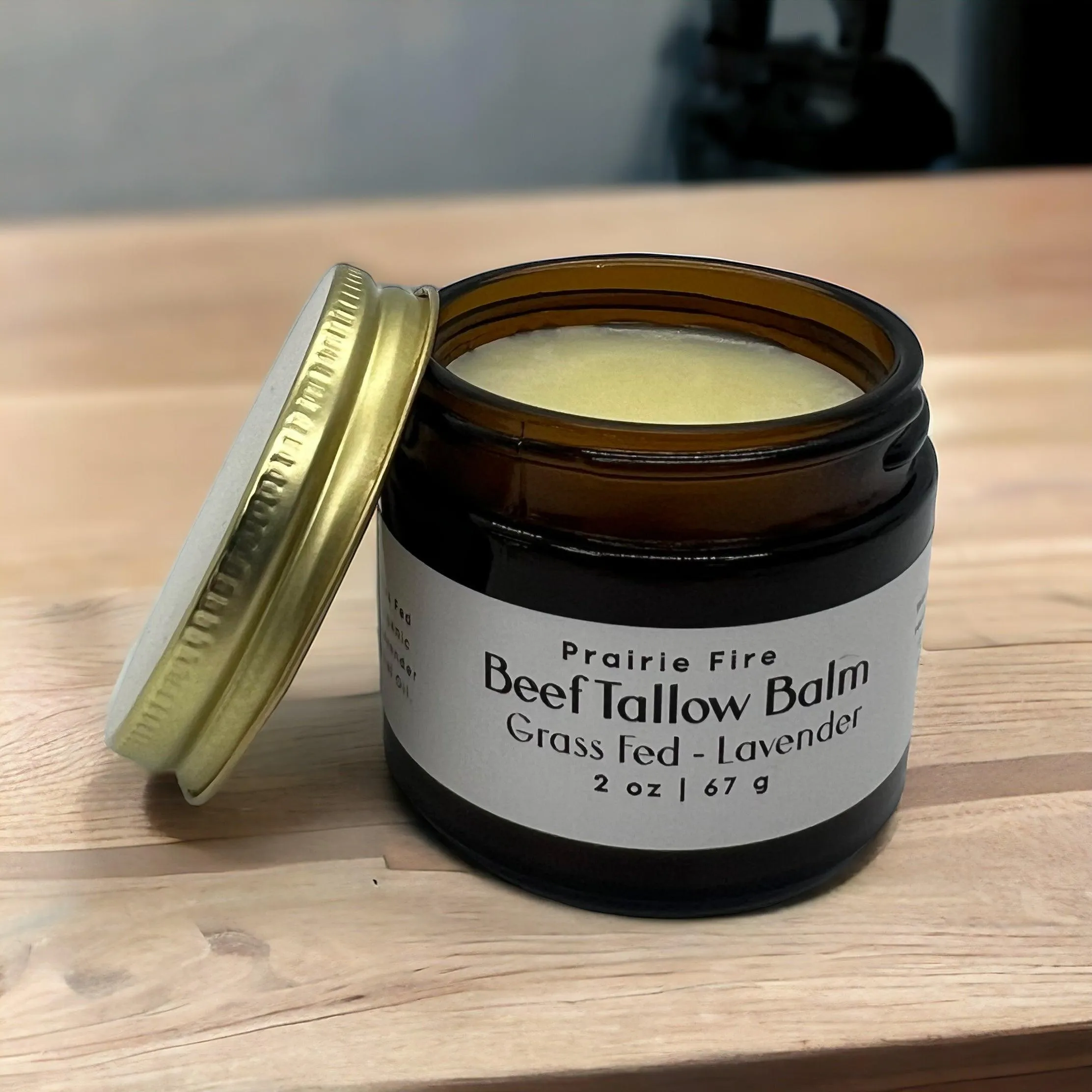 Beef Tallow Balm - 2 oz - Organic Grass Fed and Finished Tallow- Made in USA - Moisturizing Skin Care