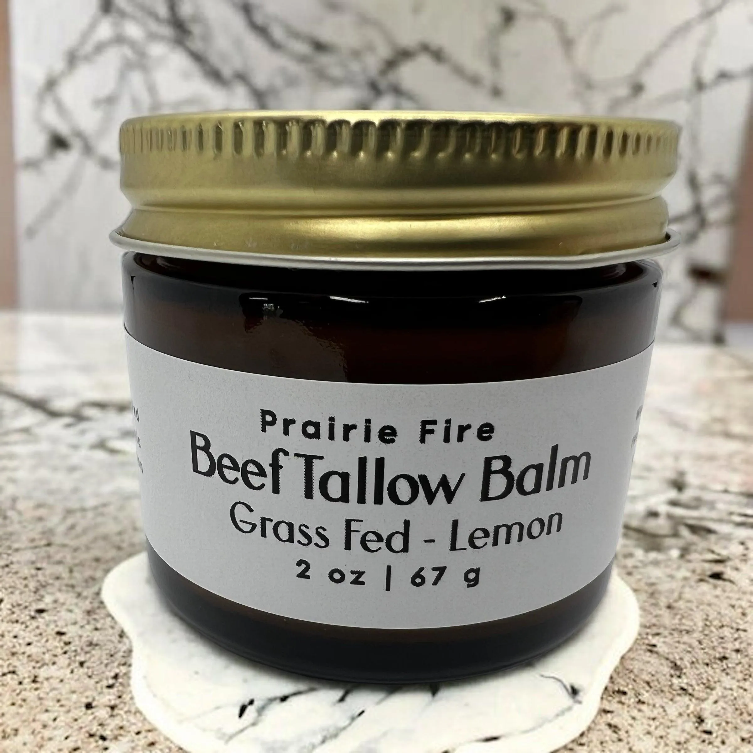Beef Tallow Balm - 2 oz - Organic Grass Fed and Finished Tallow- Made in USA - Moisturizing Skin Care