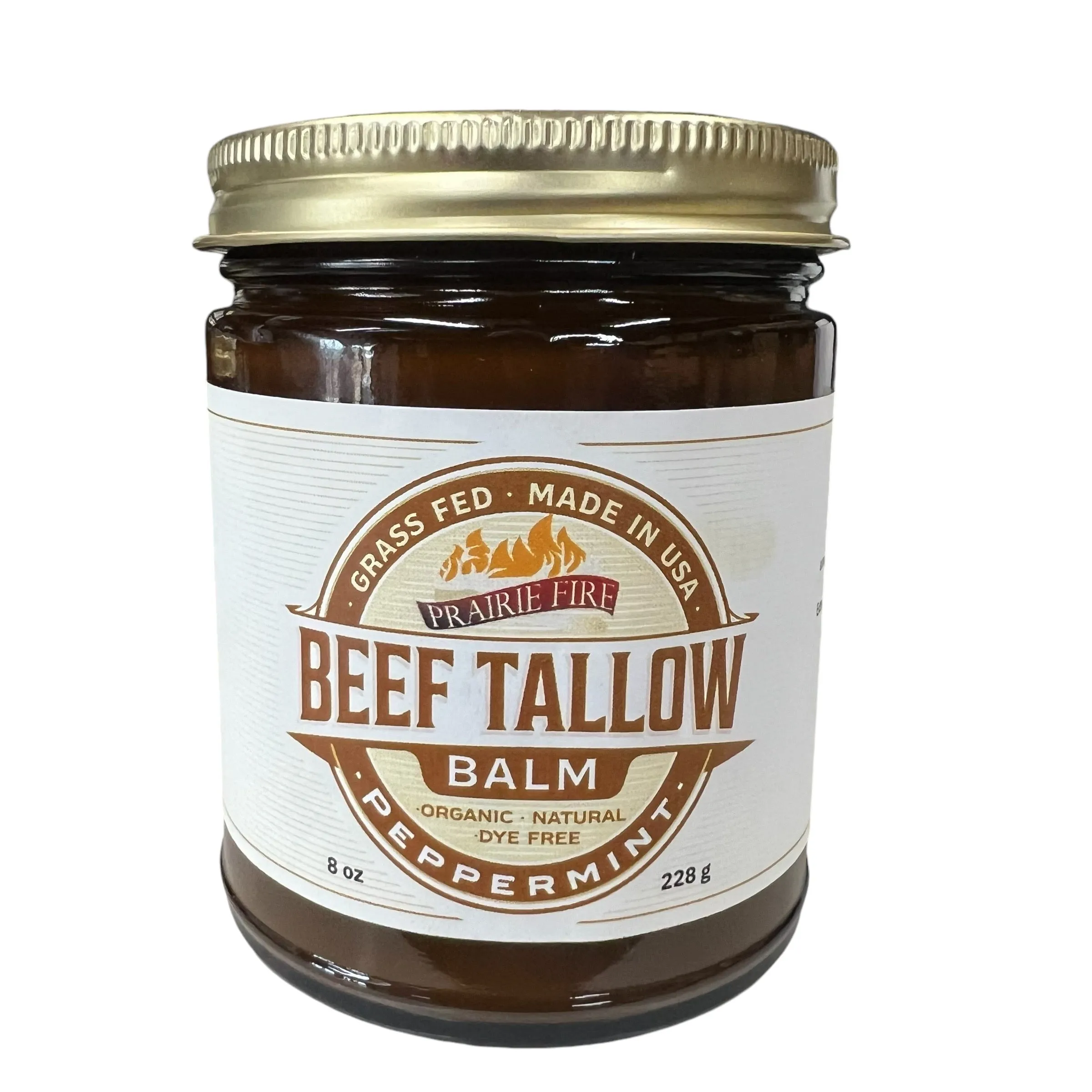 Beef Tallow Balm - 8 oz - Organic Grass Fed and Finished - Made in USA - Moisturizing Skin Care
