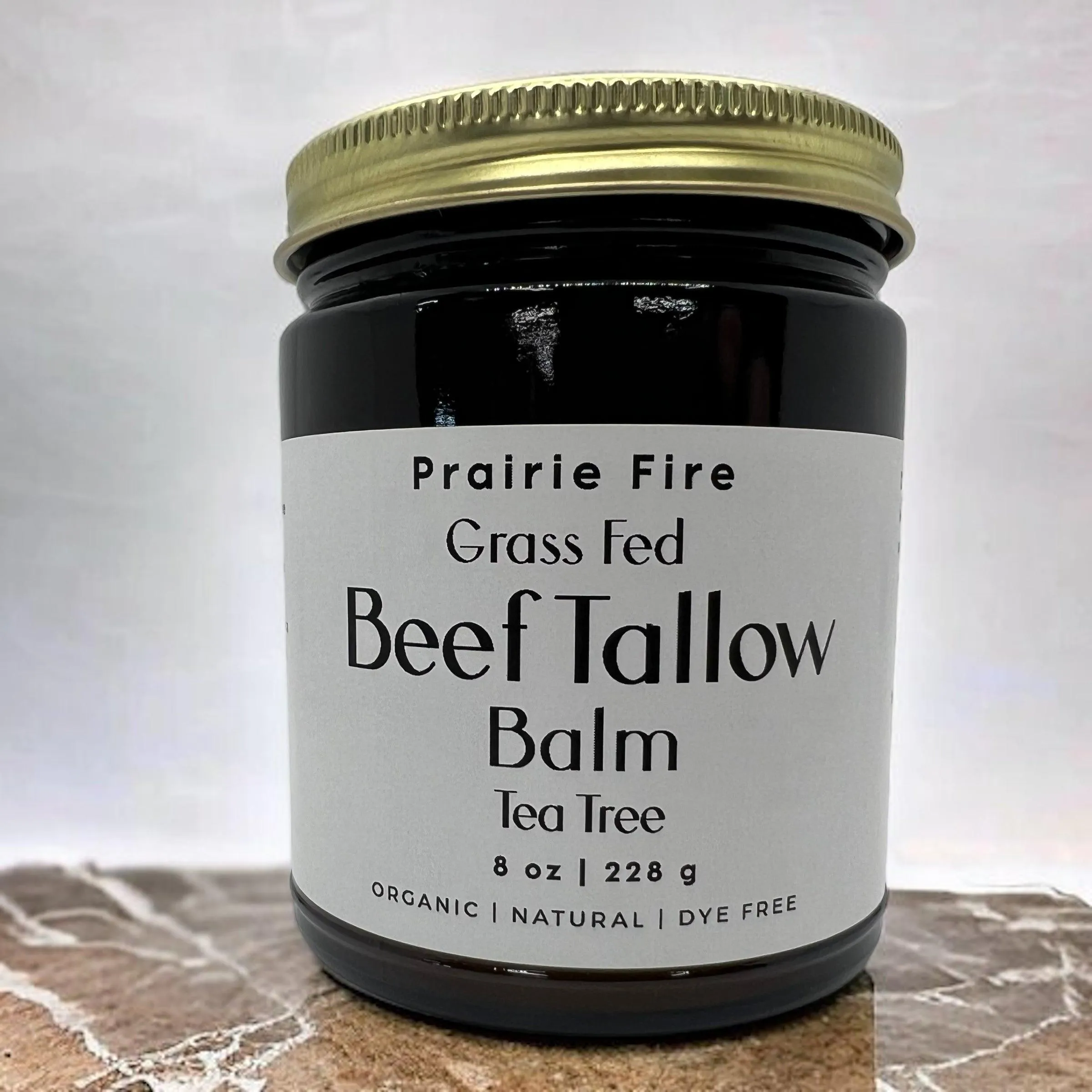 Beef Tallow Balm - 8 oz - Organic Grass Fed and Finished - Made in USA - Moisturizing Skin Care
