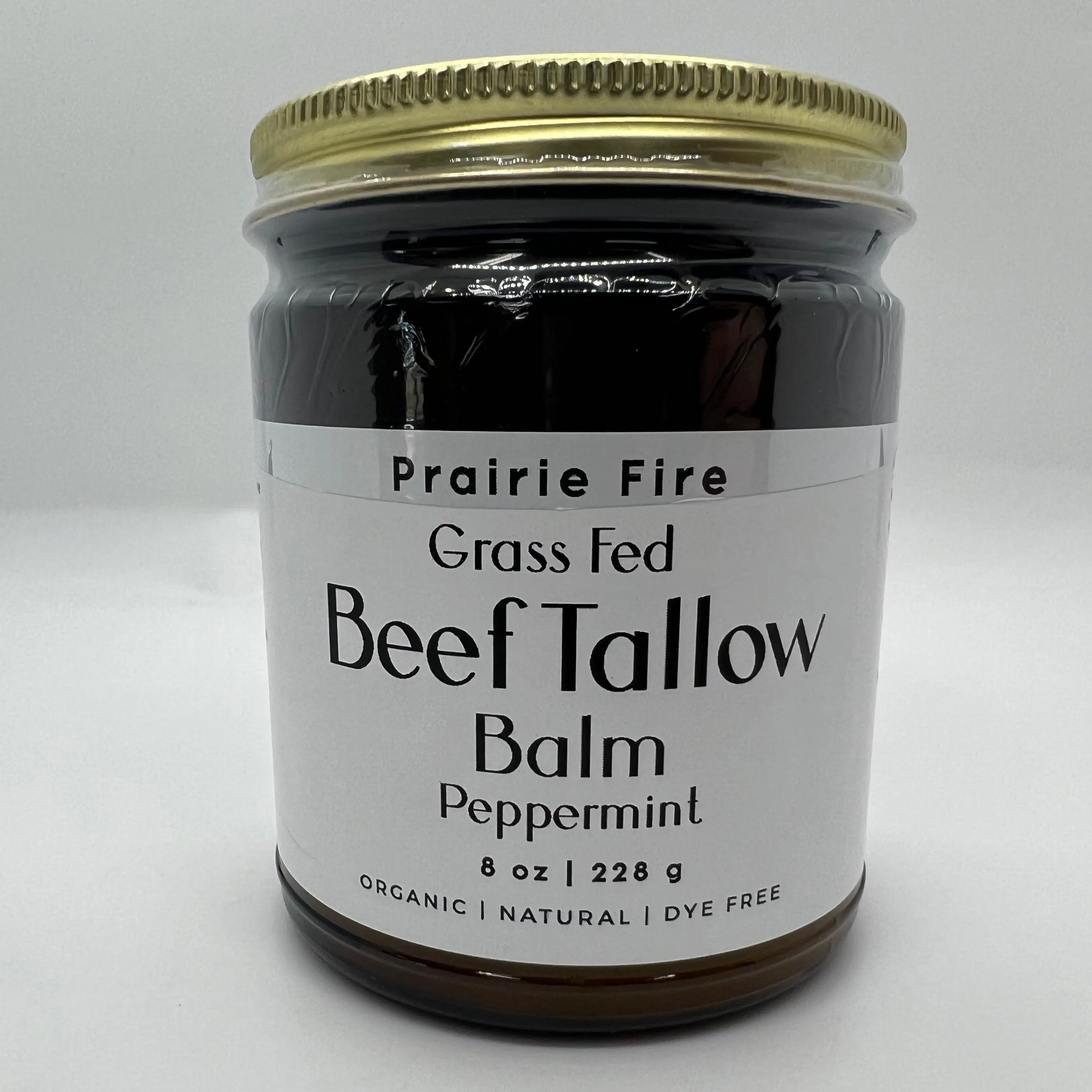 Beef Tallow Balm - 8 oz - Organic Grass Fed and Finished - Made in USA - Moisturizing Skin Care