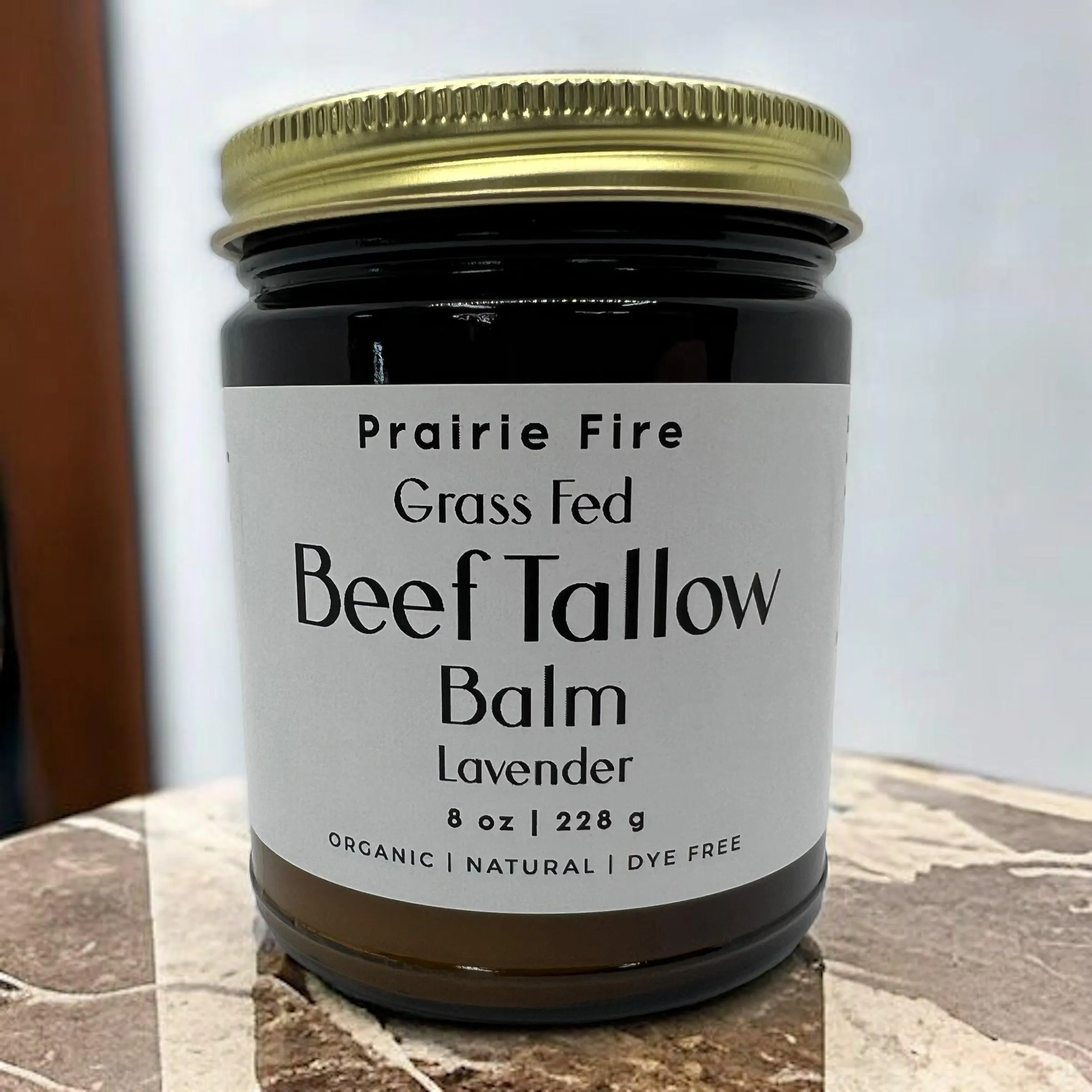 Beef Tallow Balm - 8 oz - Organic Grass Fed and Finished - Made in USA - Moisturizing Skin Care