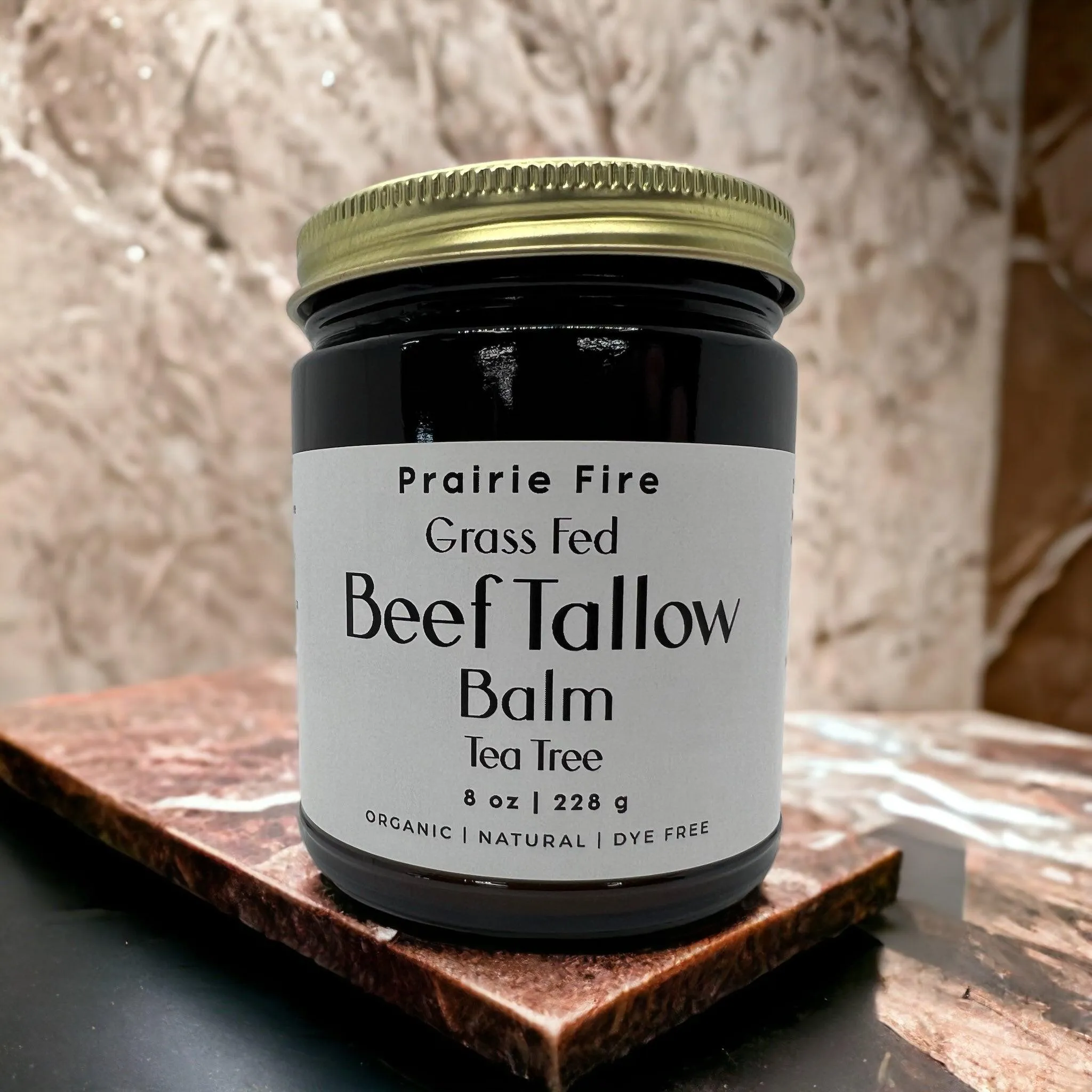 Beef Tallow Balm - 8 oz - Organic Grass Fed and Finished - Made in USA - Moisturizing Skin Care
