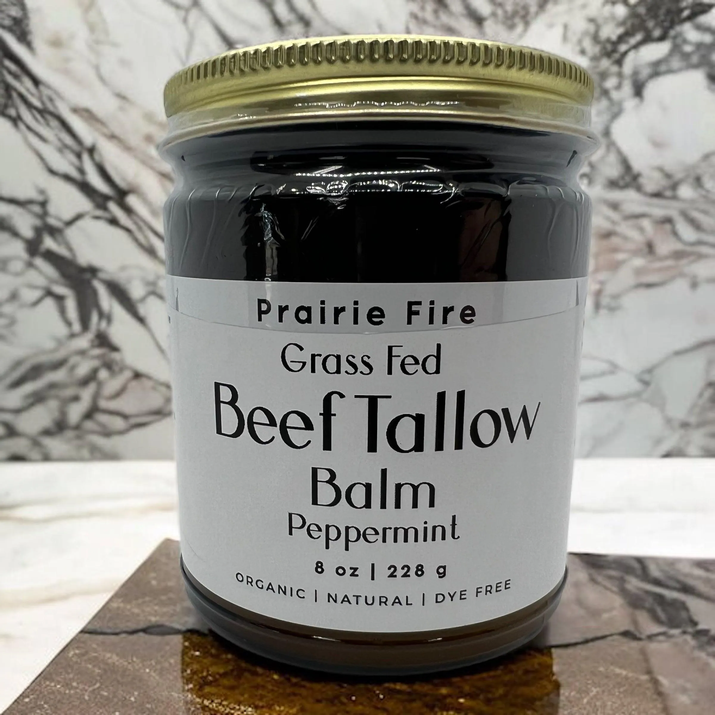 Beef Tallow Balm - 8 oz - Organic Grass Fed and Finished - Made in USA - Moisturizing Skin Care