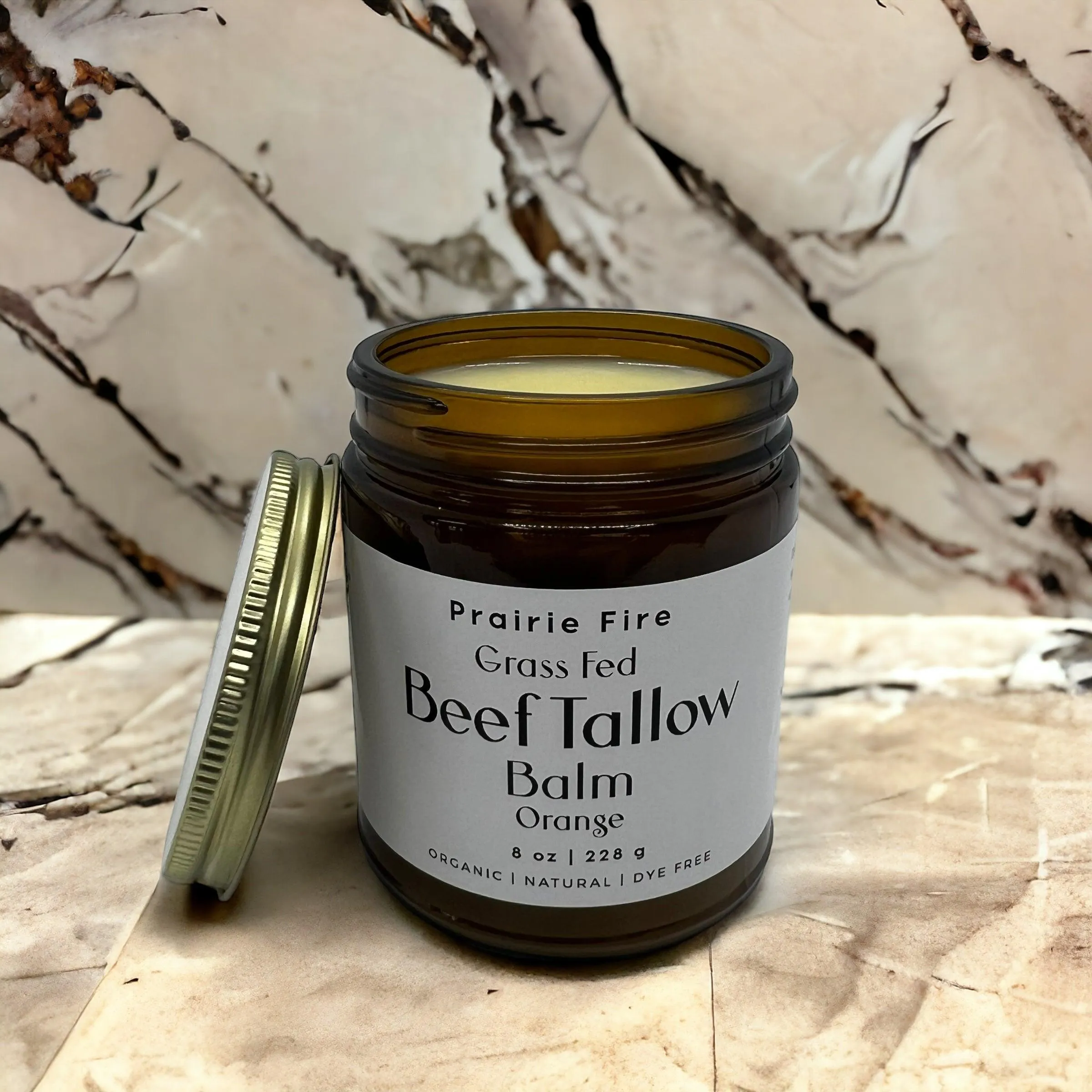 Beef Tallow Balm - 8 oz - Organic Grass Fed and Finished - Made in USA - Moisturizing Skin Care