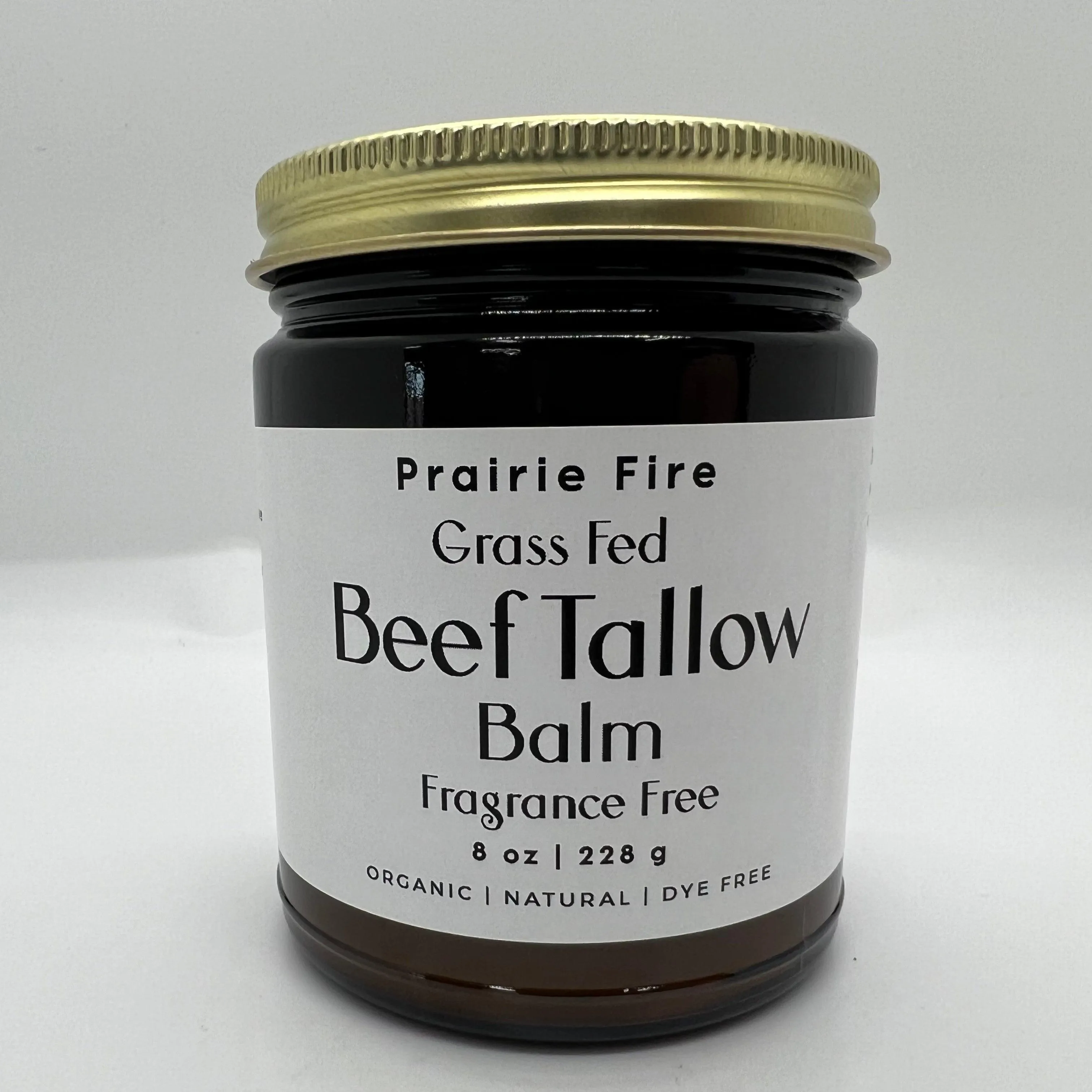 Beef Tallow Balm - 8 oz - Organic Grass Fed and Finished - Made in USA - Moisturizing Skin Care