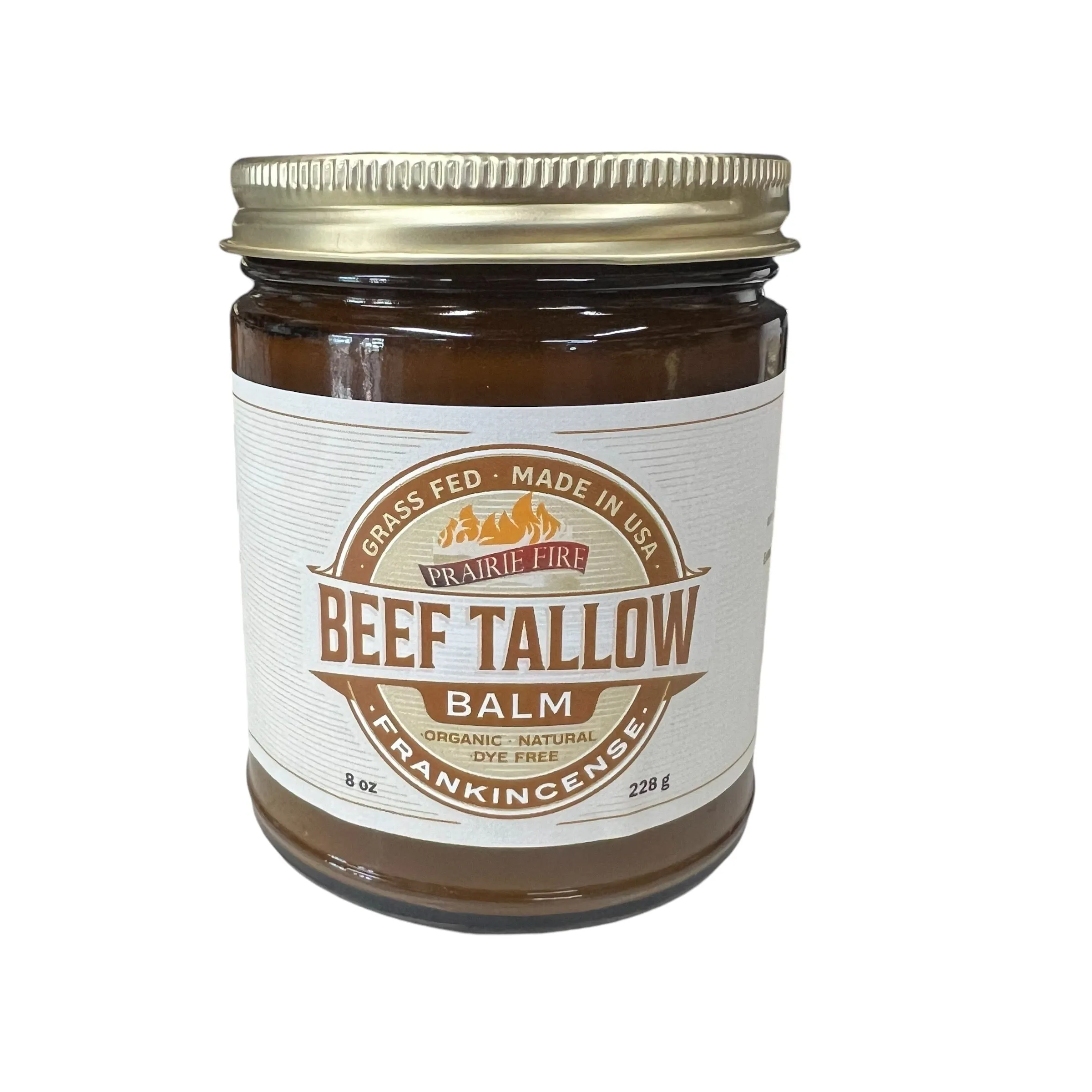 Beef Tallow Balm - 8 oz - Organic Grass Fed and Finished - Made in USA - Moisturizing Skin Care