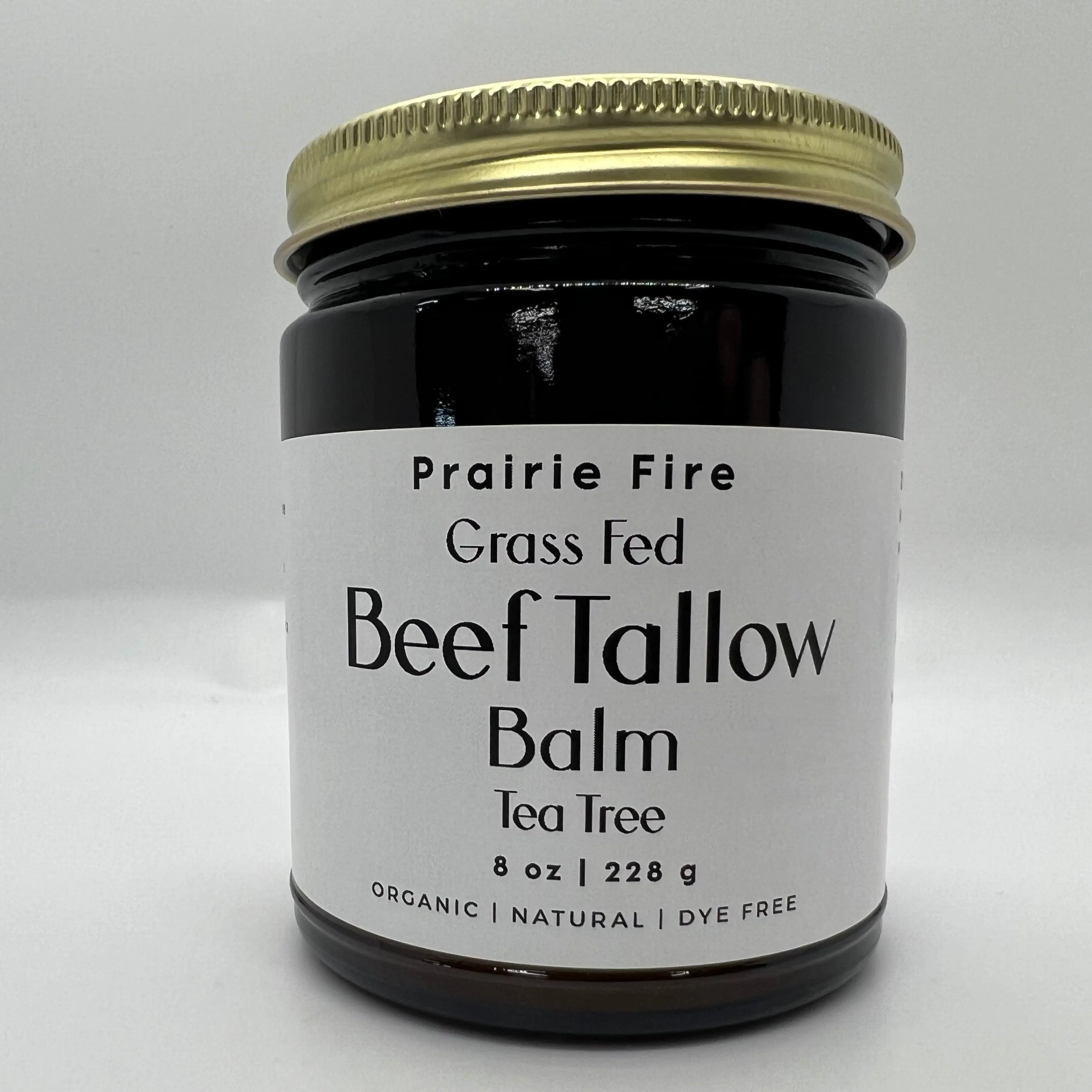 Beef Tallow Balm - 8 oz - Organic Grass Fed and Finished - Made in USA - Moisturizing Skin Care