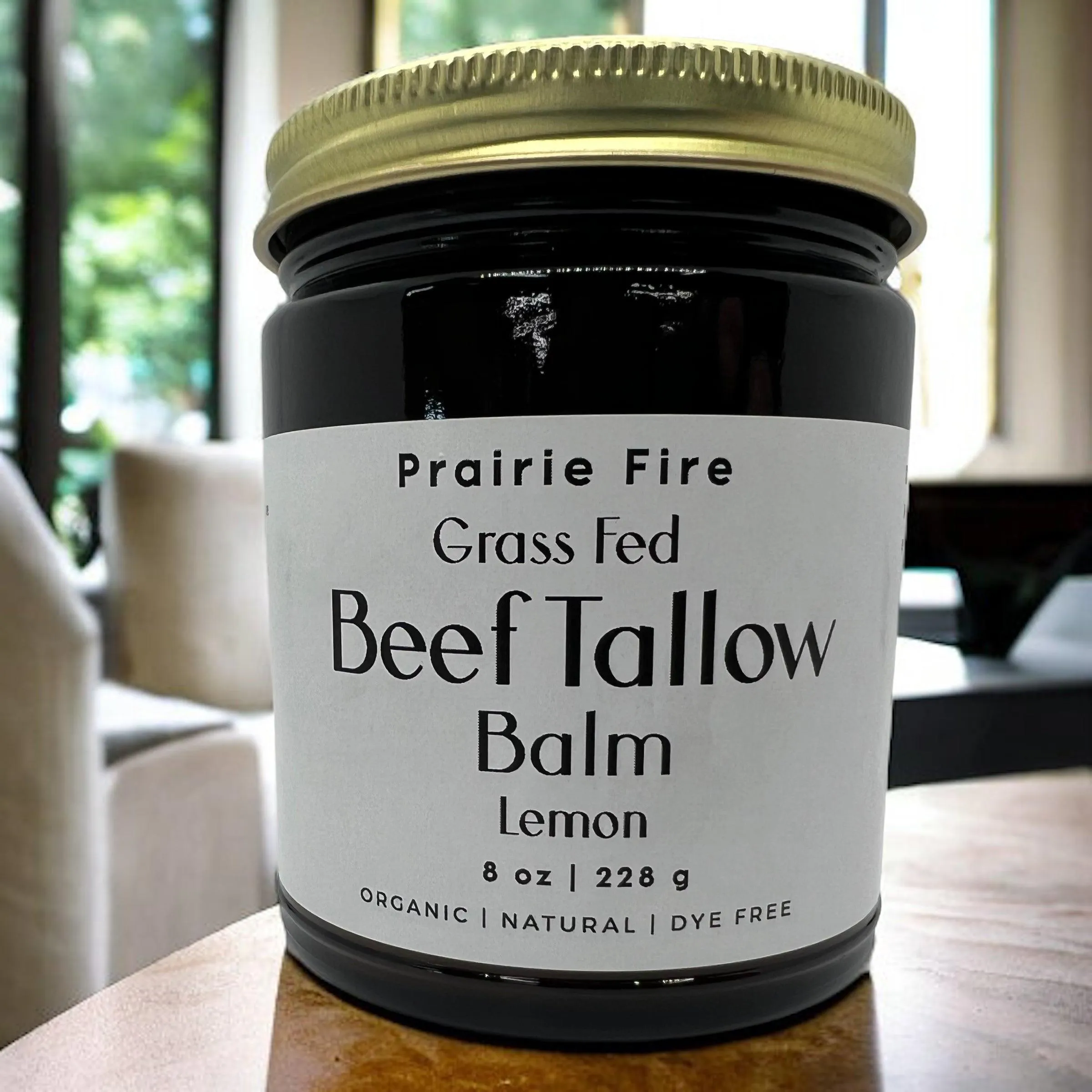 Beef Tallow Balm - 8 oz - Organic Grass Fed and Finished - Made in USA - Moisturizing Skin Care