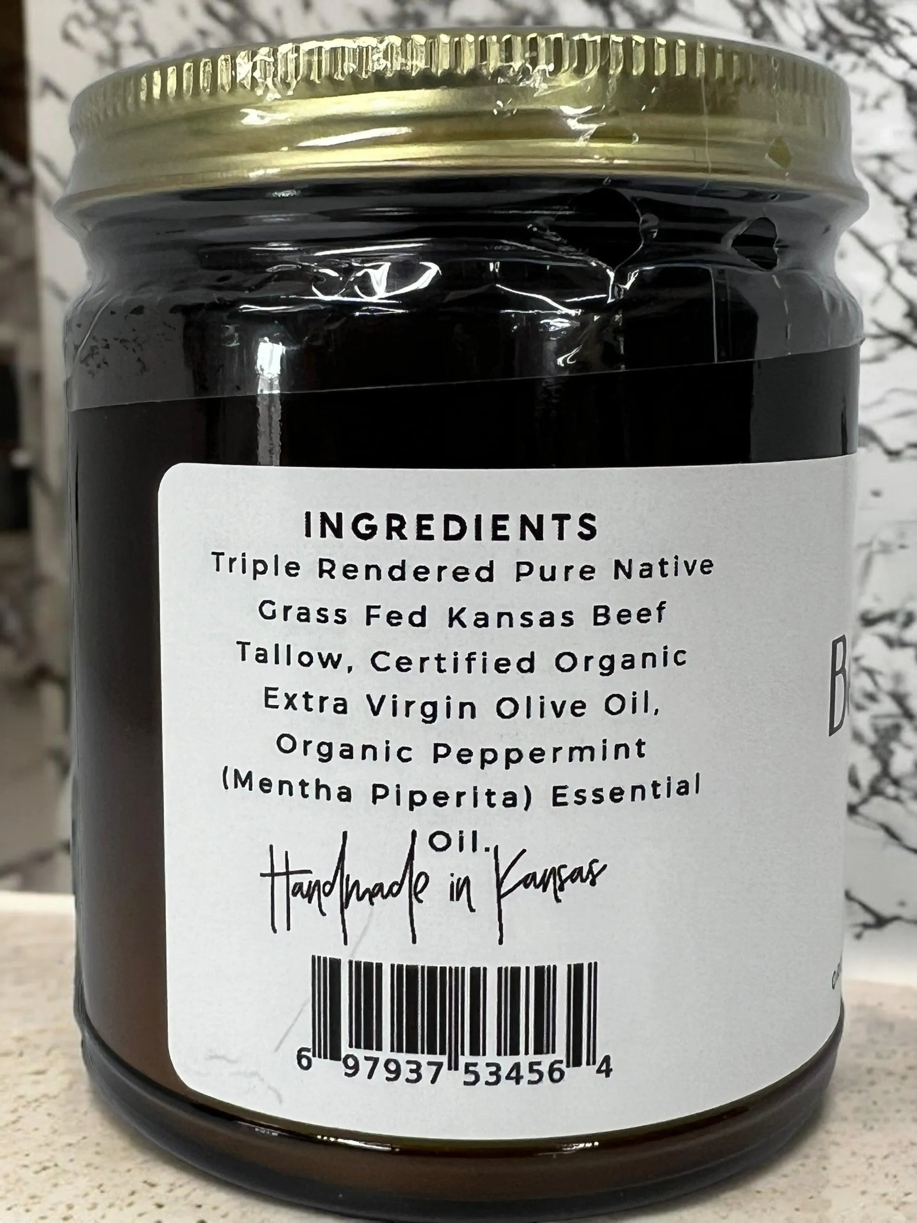 Beef Tallow Balm - 8 oz - Organic Grass Fed and Finished - Made in USA - Moisturizing Skin Care