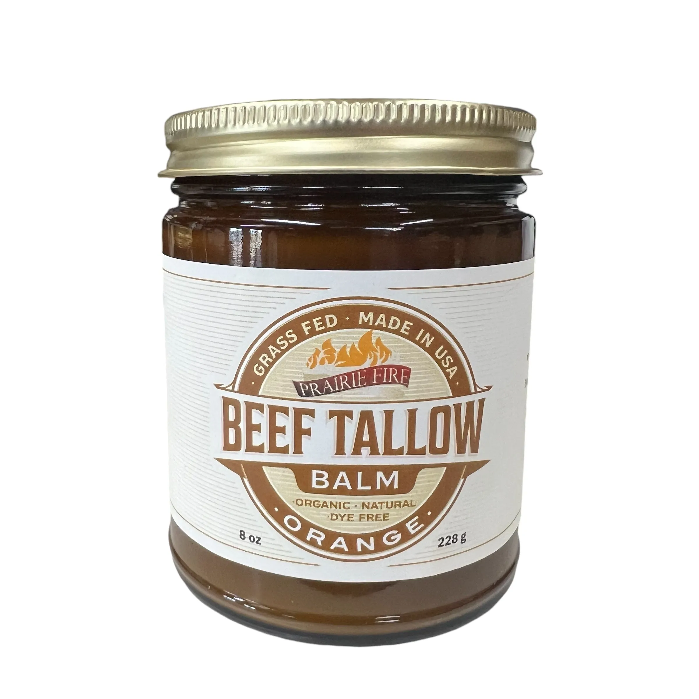 Beef Tallow Balm - 8 oz - Organic Grass Fed and Finished - Made in USA - Moisturizing Skin Care