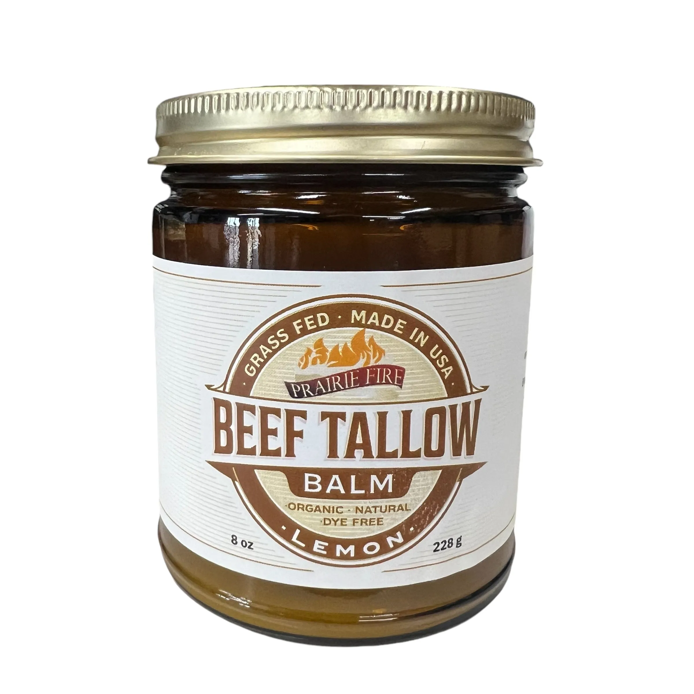 Beef Tallow Balm - 8 oz - Organic Grass Fed and Finished - Made in USA - Moisturizing Skin Care