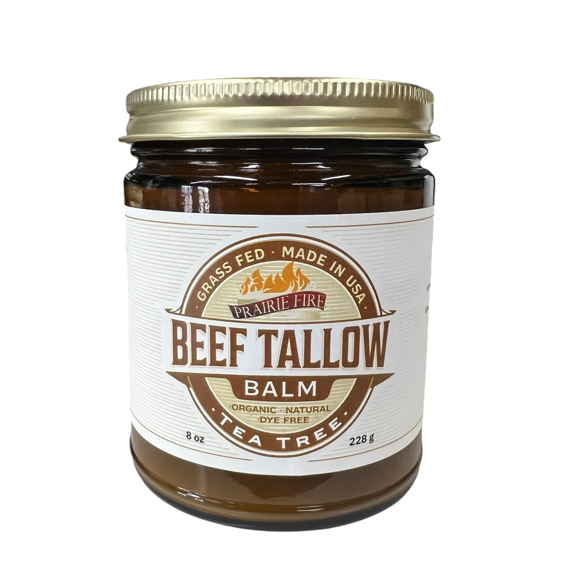 Beef Tallow Balm - 8 oz - Organic Grass Fed and Finished - Made in USA - Moisturizing Skin Care