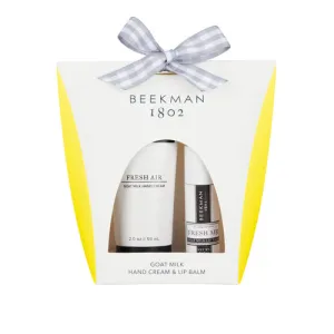 Beekman Fresh Air Hand Cream & Lip Balm Set